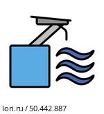 Icon Of Diving Stand. Editable Bold Outline With Color Fill Design. Vector Illustration. Стоковая иллюстрация, агентство Ingram Publishing / Фотобанк Лори