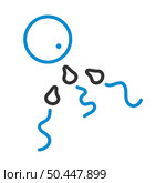 Sperm And Egg Cell Icon. Editable Bold Outline With Color Fill Design. Vector Illustration. Стоковая иллюстрация, агентство Ingram Publishing / Фотобанк Лори