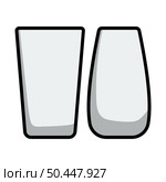 Two Glasses Icon. Editable Bold Outline With Color Fill Design. Vector Illustration. Стоковая иллюстрация, агентство Ingram Publishing / Фотобанк Лори