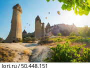 Love valley in Goreme national park. Cappadocia, Turkey. Love valley in Goreme national park. Стоковое фото, агентство Ingram Publishing / Фотобанк Лори