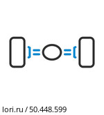 Car Rear Axle Icon. Editable Bold Outline With Color Fill Design. Vector Illustration. Стоковая иллюстрация, агентство Ingram Publishing / Фотобанк Лори