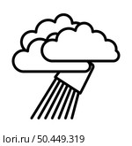 Rainfall Like From Bucket Icon. Bold outline design with editable stroke width. Vector Illustration. Стоковая иллюстрация, агентство Ingram Publishing / Фотобанк Лори