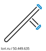 Police Baton Icon. Editable Bold Outline With Color Fill Design. Vector Illustration. Стоковая иллюстрация, агентство Ingram Publishing / Фотобанк Лори
