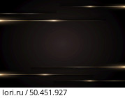 Abstract luxury template golden lines with lighting effect on black background paper cut style. Vector illustration. Стоковая иллюстрация, агентство Ingram Publishing / Фотобанк Лори