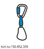 Alpinist Quickdraw Icon. Editable Bold Outline With Color Fill Design. Vector Illustration. Стоковая иллюстрация, агентство Ingram Publishing / Фотобанк Лори