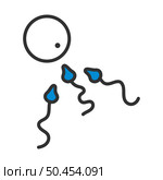 Sperm And Egg Cell Icon. Editable Bold Outline With Color Fill Design. Vector Illustration. Стоковая иллюстрация, агентство Ingram Publishing / Фотобанк Лори