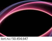 Abstract glowing neon lighting luminous curved shapes on black background. Vector illustration. Стоковая иллюстрация, агентство Ingram Publishing / Фотобанк Лори