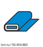 Tailor Cloth Roll Icon. Editable Bold Outline With Color Fill Design. Vector Illustration. Стоковая иллюстрация, агентство Ingram Publishing / Фотобанк Лори