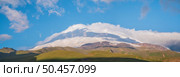 Elbrus mountain and rising sun. Nature landscape. Стоковое фото, агентство Ingram Publishing / Фотобанк Лори