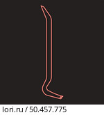 Neon pinch bar red color vector illustration image flat style light. Neon pinch bar red color vector illustration image flat style. Стоковая иллюстрация, агентство Ingram Publishing / Фотобанк Лори