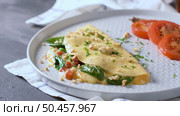 Omelet with vegetables on a plate. Стоковое фото, агентство Ingram Publishing / Фотобанк Лори