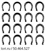 Horseshoe icon set. Symbol of Lucky Irish beer festival St Patrick’s day. Vector Illustration. Стоковая иллюстрация, агентство Ingram Publishing / Фотобанк Лори