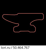 Neon anvil red color vector illustration image flat style light. Neon anvil red color vector illustration image flat style. Стоковая иллюстрация, агентство Ingram Publishing / Фотобанк Лори