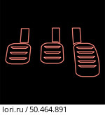 Neon pedals brake clutch accelerator manual transmission car red color vector illustration image flat style light. Neon pedals brake clutch accelerator manual transmission car red color vector illustration image flat style. Стоковая иллюстрация, агентство Ingram Publishing / Фотобанк Лори