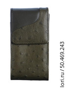 Dark green tisseu purse isolated on a white background. Стоковое фото, агентство Ingram Publishing / Фотобанк Лори