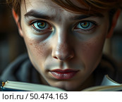 Студент утомленный. Стоковое AI-изображение, AI-художник Boostport / Фотобанк Лори
