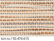 Bamboo texture background bound together in a pattern. Стоковое фото, агентство Ingram Publishing / Фотобанк Лори