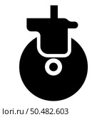Wheel for furniture caster swivel icon black color vector illustration image flat style simple. Wheel for furniture caster swivel icon black color vector illustration image flat style. Стоковая иллюстрация, агентство Ingram Publishing / Фотобанк Лори