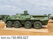 Машина РХМ-6 на базе бронетранспортера БТР-80 для ведения радиационной, химической и биологической разведки. Волгоградская область, Средняя Ахтуба, Россия (2022 год). Редакционное фото, фотограф Андрей Цыганков / Фотобанк Лори