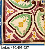 Old Traditional Portuguese azulejos, painted ceramic tilework. Стоковое фото, агентство Ingram Publishing / Фотобанк Лори