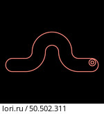 Neon worm earth earthworm rainworm caterpillar angleworm annelida invertebrate crawling larva red color vector illustration image flat style light. Neon worm earth earthworm rainworm caterpillar angleworm annelida invertebrate crawling larva red color vector illustration image flat style. Стоковая иллюстрация, агентство Ingram Publishing / Фотобанк Лори