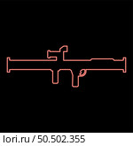 Neon store grenade launcher bazooka gun rocket system red color vector illustration image flat style light. Neon store grenade launcher bazooka gun rocket system red color vector illustration image flat style. Стоковая иллюстрация, агентство Ingram Publishing / Фотобанк Лори