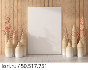 Picture frames with plant pots adorn the living room. Стоковое фото, агентство Ingram Publishing / Фотобанк Лори