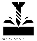 Self-tapping screw is screwed into the material shavings scatter icon black color vector illustration image flat style simple. Self-tapping screw is screwed into the material shavings scatter icon black color vector illustration image flat style. Стоковая иллюстрация, агентство Ingram Publishing / Фотобанк Лори