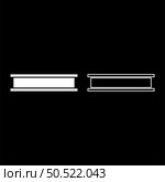 Beam girder I-beam steel bar rail piece for construction metal industry concept building material set icon white color vector illustration image simple solid fill outline contour line thin flat style. Beam girder I-beam steel bar rail piece for construction metal industry concept building material set icon white color vector illustration image solid fill outline contour line thin flat style. Стоковая иллюстрация, агентство Ingram Publishing / Фотобанк Лори