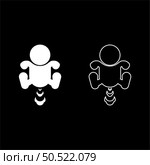 Child farts puffing set icon white color vector illustration image simple solid fill outline contour line thin flat style. Child farts puffing set icon white color vector illustration image solid fill outline contour line thin flat style. Стоковая иллюстрация, агентство Ingram Publishing / Фотобанк Лори