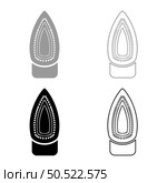 Iron soleplate flatiron set icon grey black color vector illustration image simple solid fill outline contour line thin flat style. Iron soleplate flatiron set icon grey black color vector illustration image solid fill outline contour line thin flat style. Стоковая иллюстрация, агентство Ingram Publishing / Фотобанк Лори