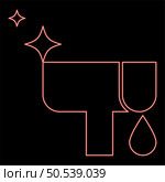 Neon rain gutter clearing eavestrough clean concept downpipe distribution pipe service cleaner roof drainage system chute clogged delete downspout red color vector illustration image flat style light. Neon rain gutter clearing eavestrough clean concept downpipe distribution pipe service cleaner roof drainage system chute clogged delete downspout red color vector illustration image flat style. Стоковая иллюстрация, агентство Ingram Publishing / Фотобанк Лори