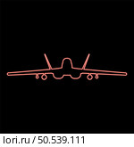 Neon jet fighter fight airplane modern combat aviation warplane red color vector illustration image flat style light. Neon jet fighter fight airplane modern combat aviation warplane military aircraft airforce red color vector illustration image flat style. Стоковая иллюстрация, агентство Ingram Publishing / Фотобанк Лори