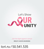 Courageous Pink Journeys: Awareness Design Template. Стоковая иллюстрация, агентство Ingram Publishing / Фотобанк Лори