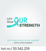 Conquer with Compassion Cervical Health in Vector Background Posters. Стоковая иллюстрация, агентство Ingram Publishing / Фотобанк Лори