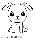 cute dog mascot character vector illustration designicon vector illustration graphic design. Стоковая иллюстрация, агентство Ingram Publishing / Фотобанк Лори