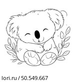 Koala cartoon design. Animal cute zoo life nature and fauna theme Vector illustration. Стоковая иллюстрация, агентство Ingram Publishing / Фотобанк Лори