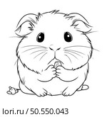 Hamster   Coloring book for adults and children. Vector illustration. Стоковая иллюстрация, агентство Ingram Publishing / Фотобанк Лори