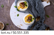 Natas do Ceu is a traditional Portuguese dessert to be eaten with a spoon. Стоковое фото, агентство Ingram Publishing / Фотобанк Лори