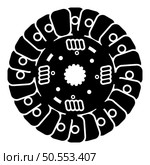 Car clutch disk cover cohesion transmission auto part plate kit repair service icon black color vector illustration image flat style simple. Car clutch disk cover cohesion transmission auto part plate kit repair service icon black color vector illustration image flat style. Стоковая иллюстрация, агентство Ingram Publishing / Фотобанк Лори