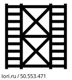 Scaffolding prefabricated construction frame floors two 2 icon black color vector illustration image flat style simple. Scaffolding prefabricated construction frame floors two 2 icon black color vector illustration image flat style. Стоковая иллюстрация, агентство Ingram Publishing / Фотобанк Лори