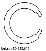 Rope line hawser cable electric circle shape for car contour outline line icon black color vector illustration image thin flat style simple. Rope line hawser cable electric circle shape for car contour outline line icon black color vector illustration image thin flat style. Стоковая иллюстрация, агентство Ingram Publishing / Фотобанк Лори