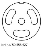 Grate for meat grinder plate mincer device for growing shallow of meat lattice sieve contour outline line icon black color vector illustration image thin flat style simple. Grate for meat grinder plate mincer device for growing shallow of meat lattice sieve contour outline line icon black color vector illustration image thin flat style. Стоковая иллюстрация, агентство Ingram Publishing / Фотобанк Лори