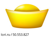 Lunar New Year golden ingot. Vector illustration. Стоковая иллюстрация, агентство Ingram Publishing / Фотобанк Лори