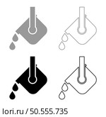 Crucible molten metal poured from ladle melting iron metallurgical foundry industry concept metal casting process set icon grey black color vector illustration image simple solid fill outline contour line thin flat style. Crucible molten metal poured from ladle melting iron metallurgical foundry industry concept metal casting process set icon grey black color vector illustration image solid fill outline contour line thin flat style. Стоковая иллюстрация, агентство Ingram Publishing / Фотобанк Лори