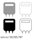 Electric meter home electricity power counts energy measuring consumption equipment set icon grey black color vector illustration image simple solid fill outline contour line thin flat style. Electric meter home electricity power counts energy measuring consumption equipment set icon grey black color vector illustration image solid fill outline contour line thin flat style. Стоковая иллюстрация, агентство Ingram Publishing / Фотобанк Лори