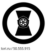 Meat grinder mincer icon in circle round black color vector illustration image solid outline style simple. Meat grinder mincer icon in circle round black color vector illustration image solid outline style. Стоковая иллюстрация, агентство Ingram Publishing / Фотобанк Лори