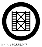Scaffolding prefabricated construction frame floors two 2 icon in circle round black color vector illustration image solid outline style simple. Scaffolding prefabricated construction frame floors two 2 icon in circle round black color vector illustration image solid outline style. Стоковая иллюстрация, агентство Ingram Publishing / Фотобанк Лори