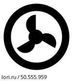 Screw of ship propeller fan turbine three-bladed icon in circle round black color vector illustration image solid outline style simple. Screw of ship propeller fan turbine three-bladed icon in circle round black color vector illustration image solid outline style. Стоковая иллюстрация, агентство Ingram Publishing / Фотобанк Лори