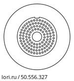 Grate for meat grinder plate mincer device for growing shallow of meat lattice sieve icon in circle round black color vector illustration image outline contour line thin style simple. Grate for meat grinder plate mincer device for growing shallow of meat lattice sieve icon in circle round black color vector illustration image outline contour line thin style. Стоковая иллюстрация, агентство Ingram Publishing / Фотобанк Лори